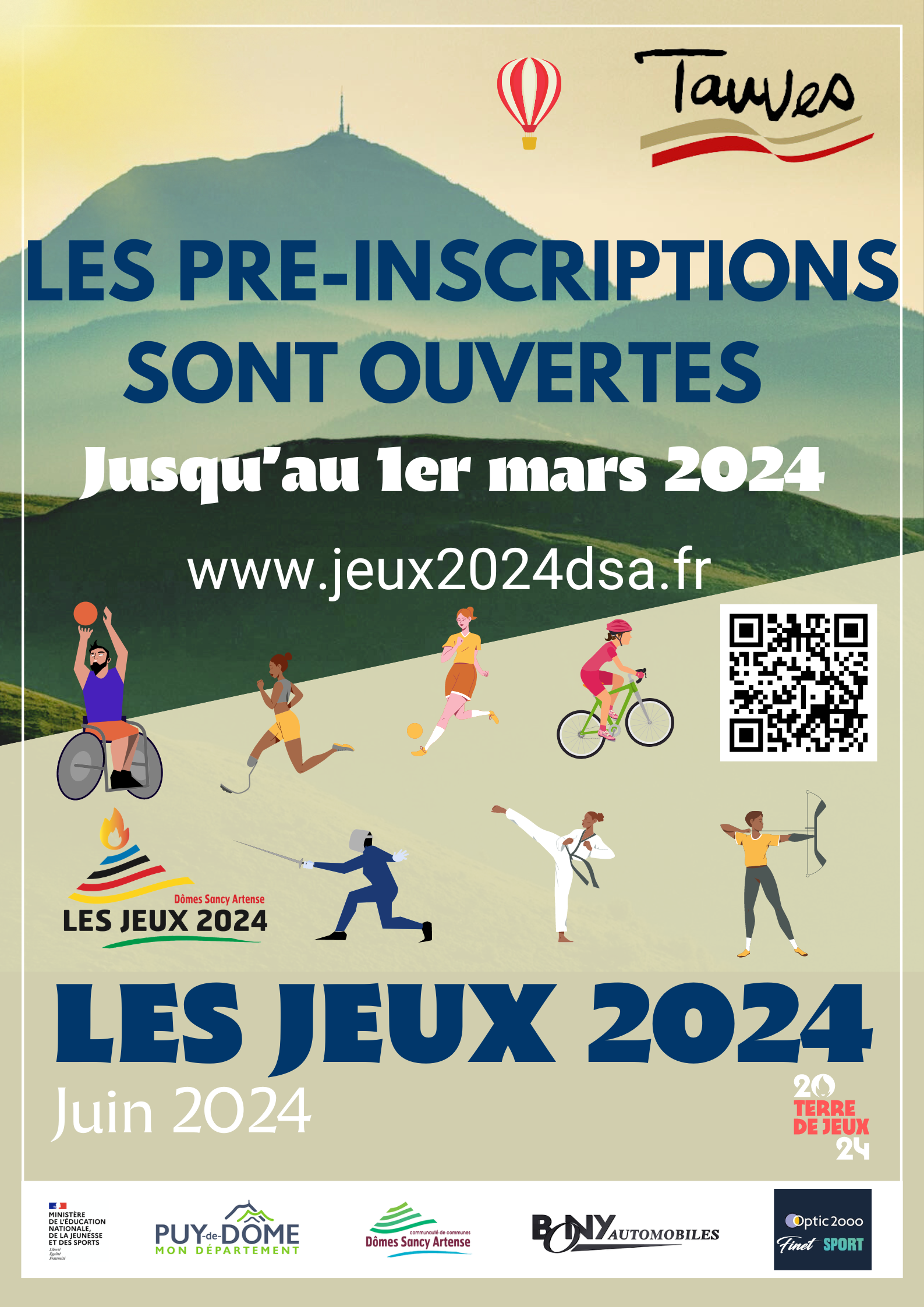 Les jeux 2024 les préinscriptions sont ouvertes